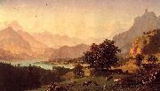 Albert Bierdstadt Bernese Alps USA oil painting artist